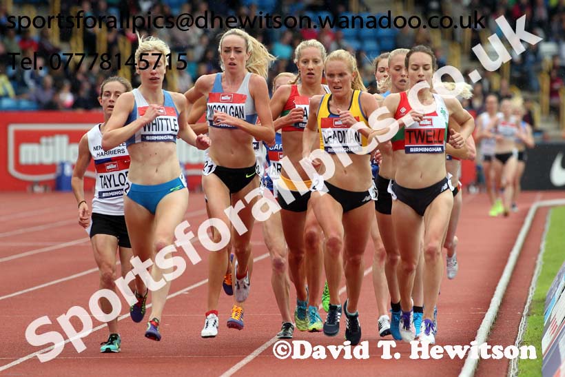Womens 5000 metres, British Championships, Birmingham. Photo: David T. Hewitson/Sports for All Pics